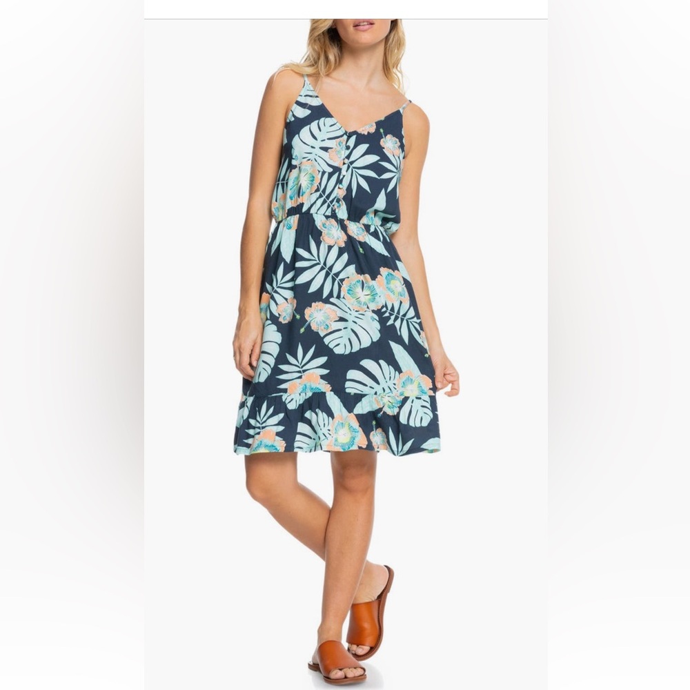Roxy Only Song Print V-Neck Sundress